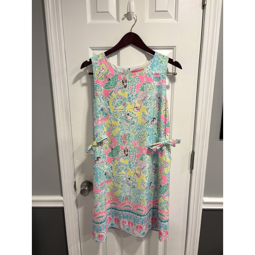 Lilly Pulitzer Marli Stretch Shift Dress Sz 12 Retail $198